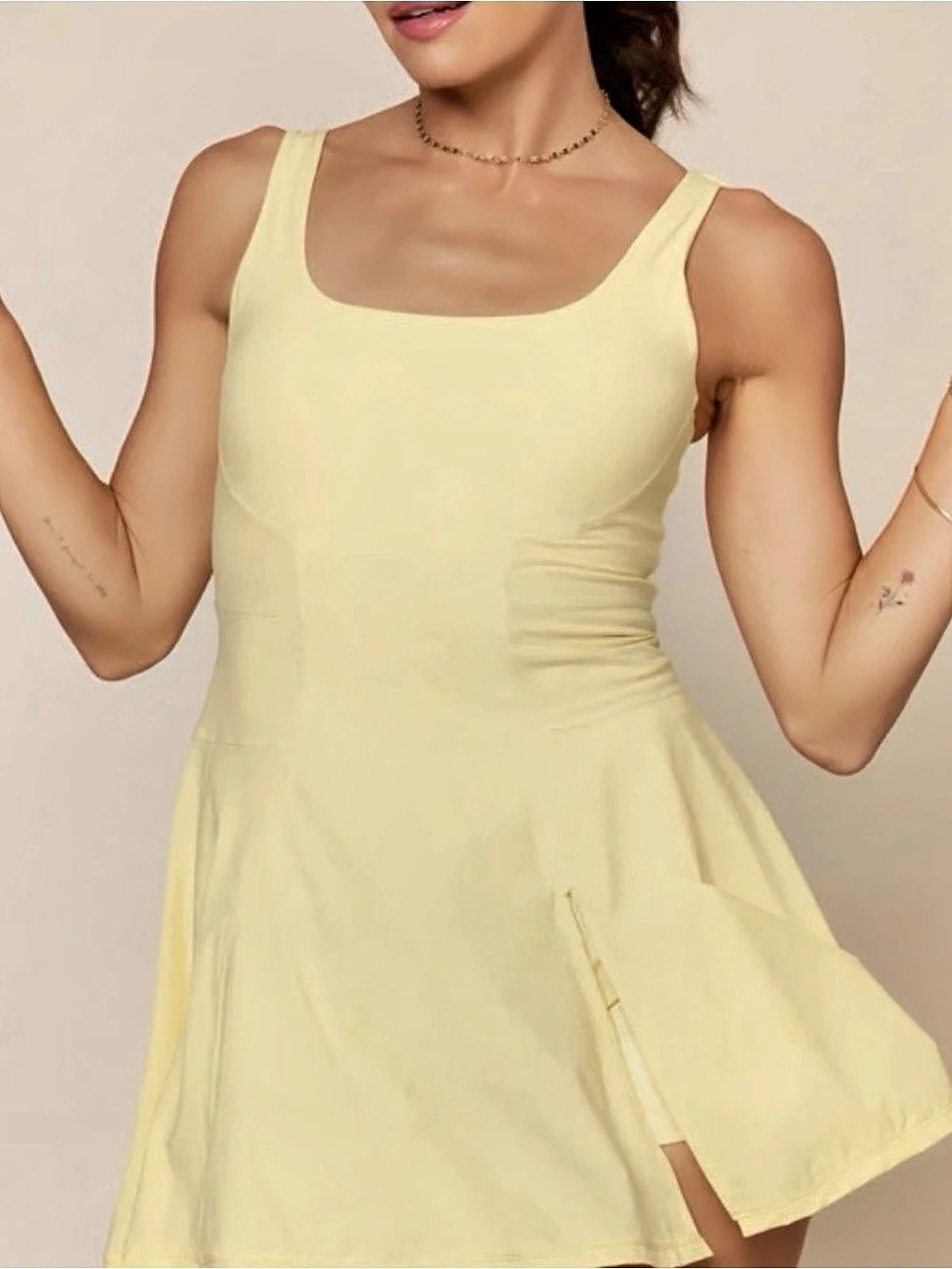 popflex Women's buttercream Yellow Small dress